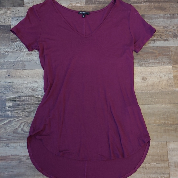 Dynamite Tops - Purple high-low Dynamite tee